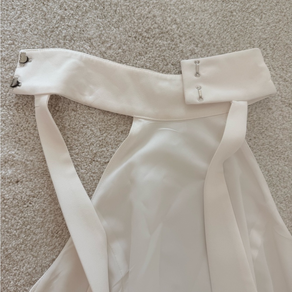 Jay Godfrey Soori Dress in Light Ivory - Picture 6 of 12